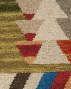 Gulvtæppe KAGHSI Multifarvet 80 x 150 cm Uld Kelim