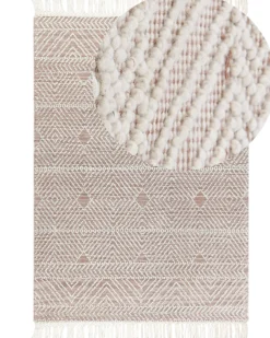 Gulvtæppe KESTEL Brun Beige 160 x 230 cm Uld