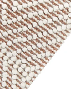 Gulvtæppe KESTEL Brun Beige 160 x 230 cm Uld