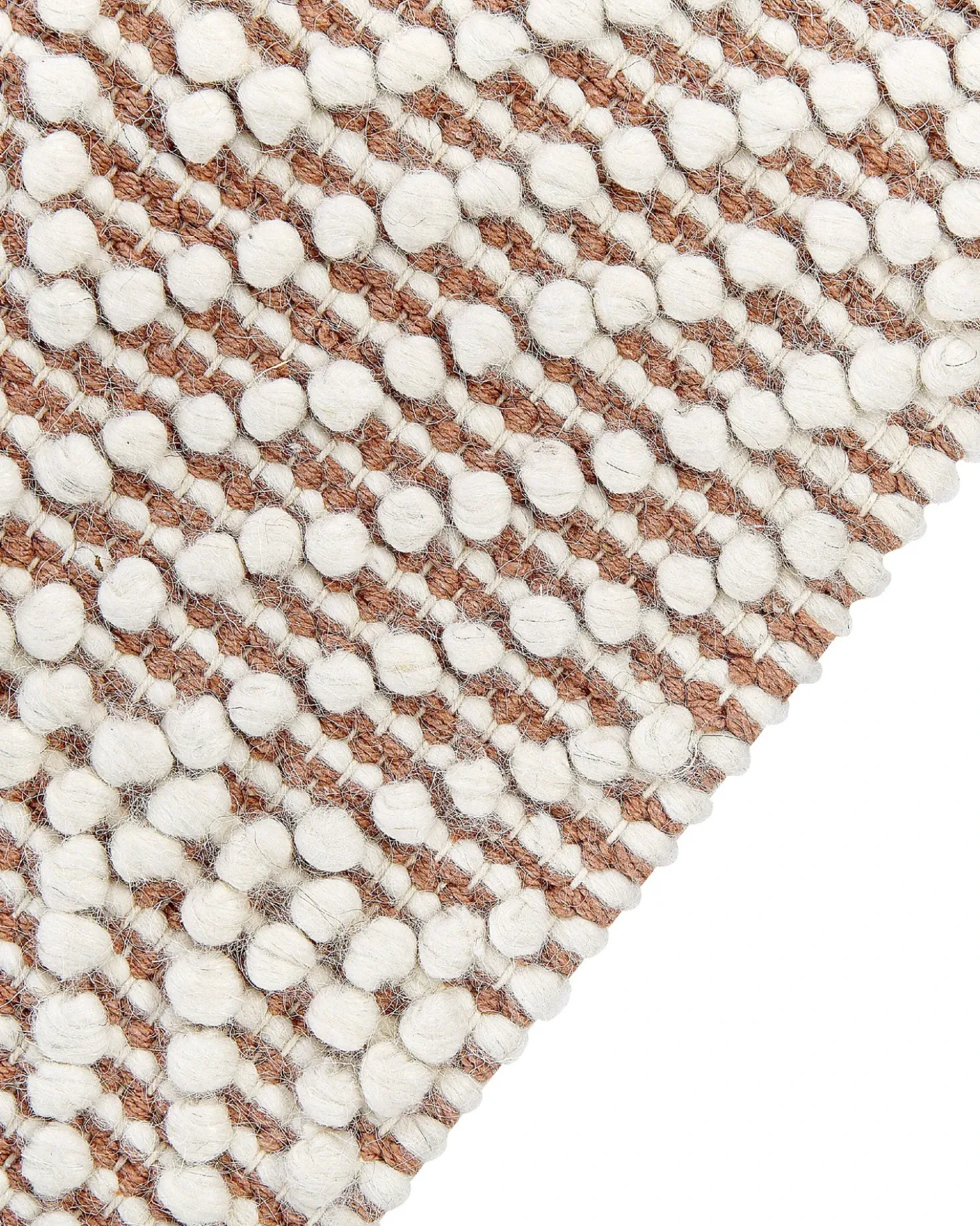 Gulvtæppe KESTEL Brun Beige 160 x 230 cm Uld