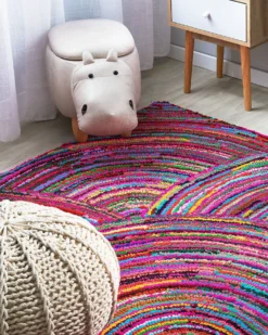 Gulvtæppe KOZAN Multifarvet 160 x 230 cm Bomuld