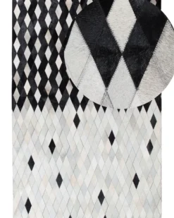 Gulvtæppe MALDAN Sort 160 x 230 cm Ægte læder