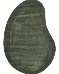 Gulvtæppe MASSO Mørkegrøn 160 x 230 cm Viskose