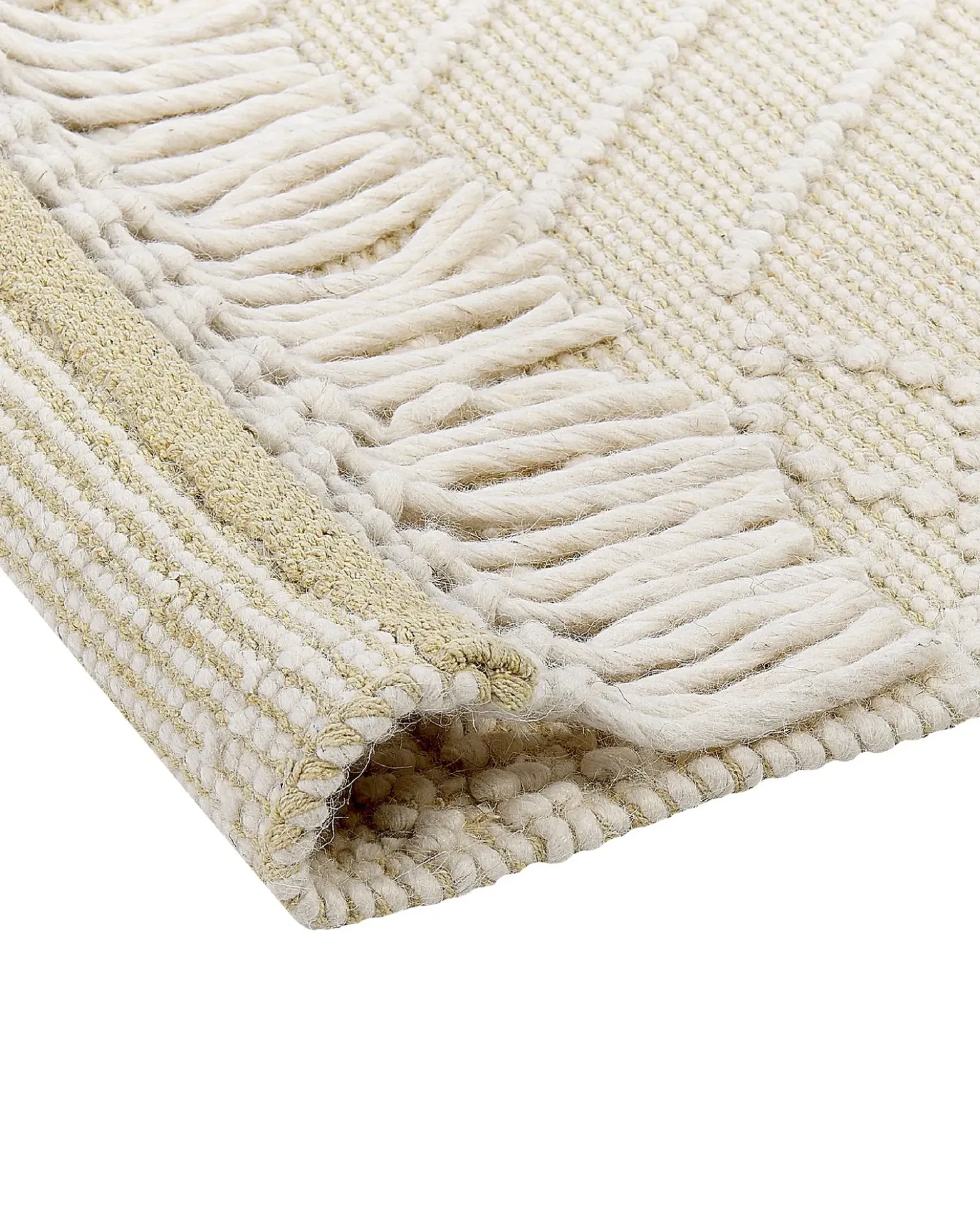 Gulvtæppe MAVIKENT Beige 160 x 230 cm Uld