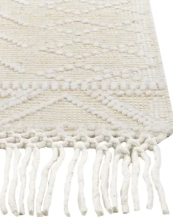 Gulvtæppe MAVIKENT Beige 160 x 230 cm Uld