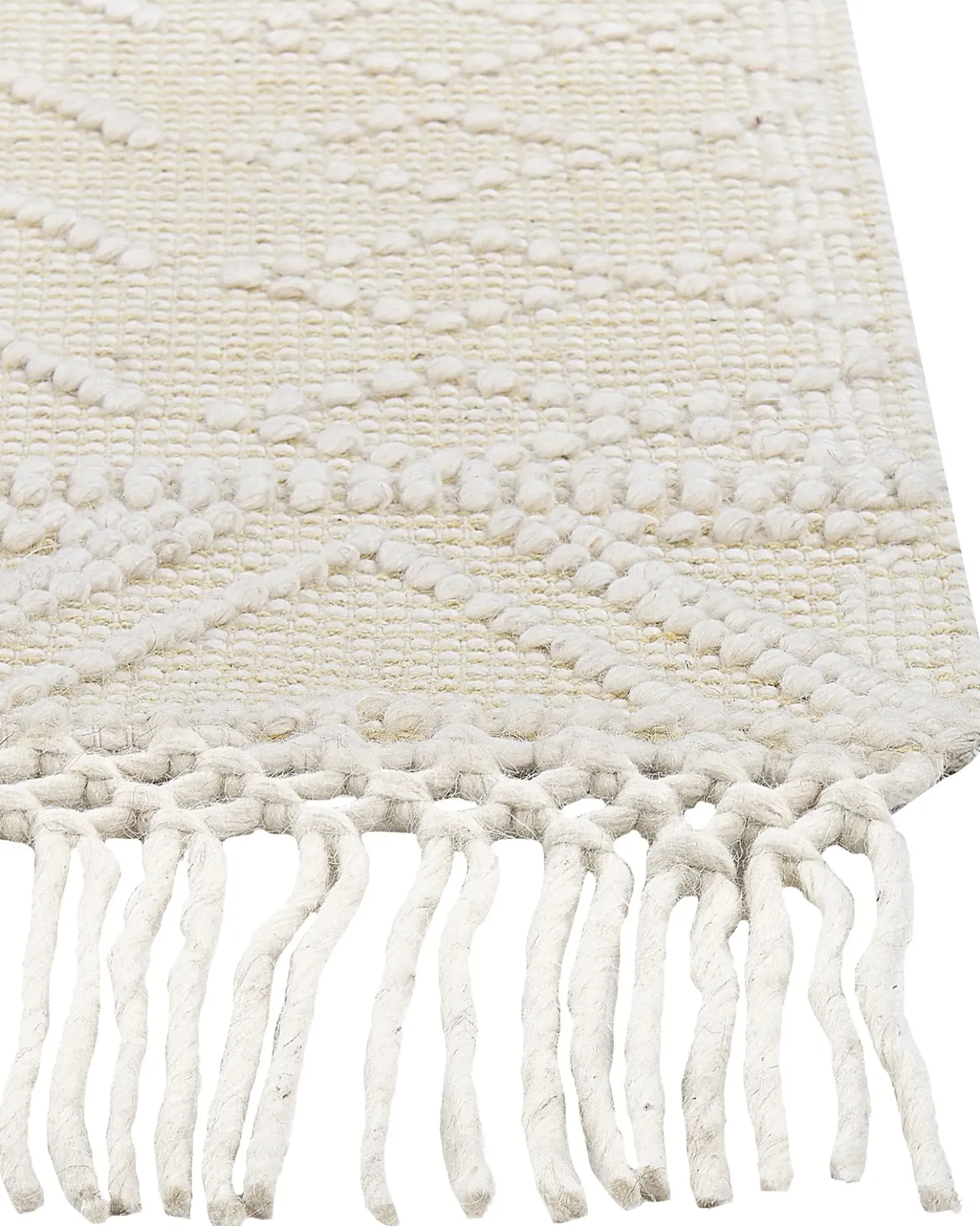 Gulvtæppe MAVIKENT Beige 160 x 230 cm Uld