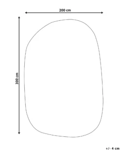 Gulvtæppe MITHA Brun 200 x 300 cm Viskose