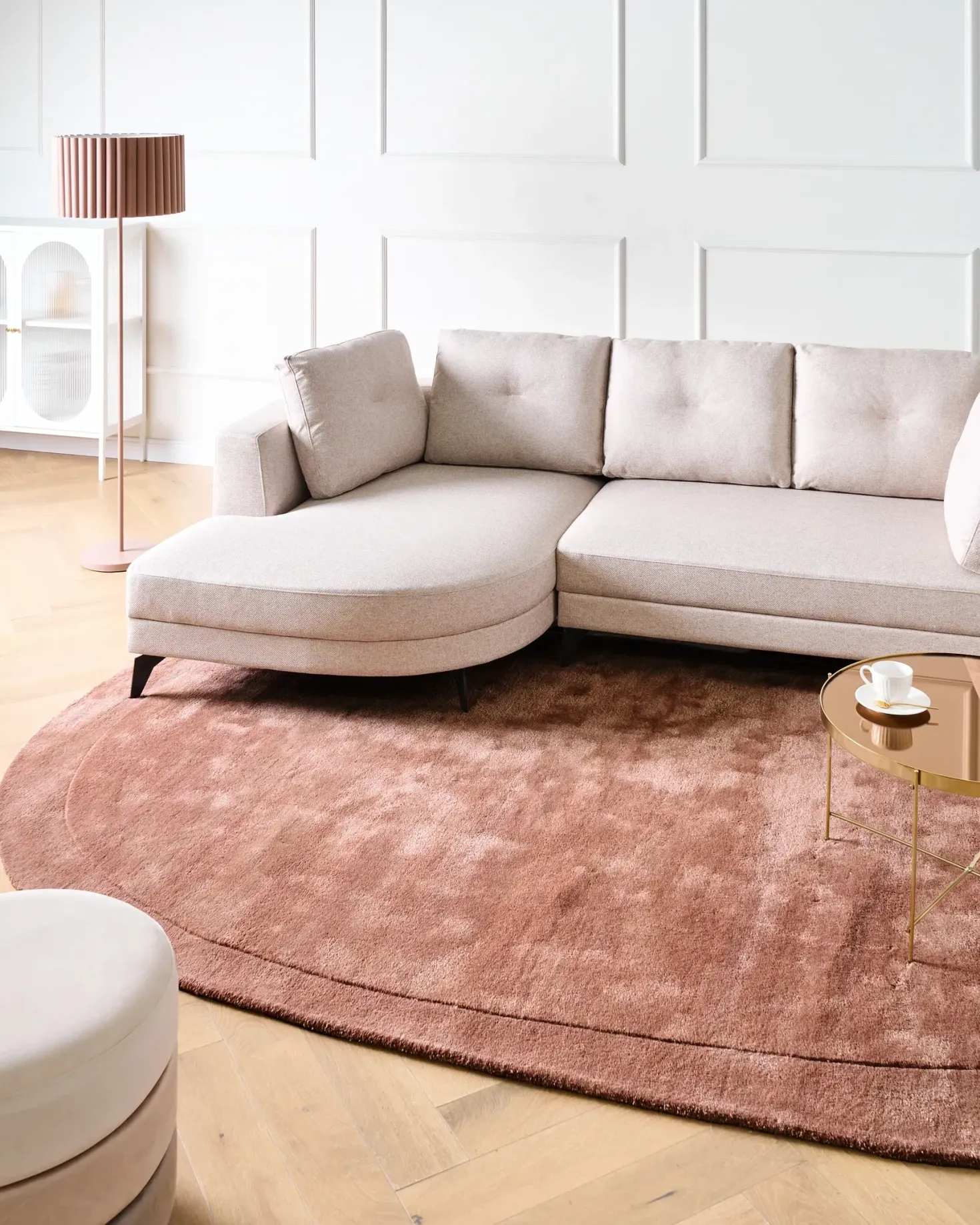 Gulvtæppe MITHA Brun 200 x 300 cm Viskose