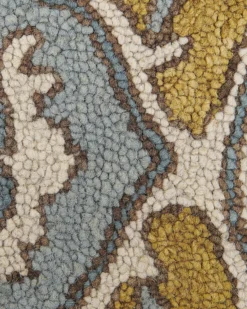 Gulvtæppe MUCUR Gul 200 x 200 cm Uld