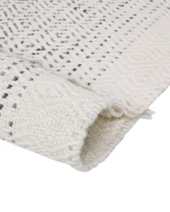 Gulvtæppe OMERLI Hvid 160 x 230 cm Uld