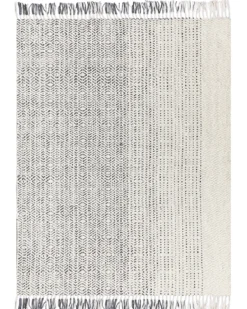 Gulvtæppe OMERLI Hvid 160 x 230 cm Uld