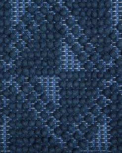 Gulvtæppe SAVRAN Navy Blå 80 x 150 cm Uld
