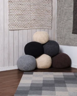 Gulvtæppe TUNCELI Beige 140 x 200 cm Bomuld