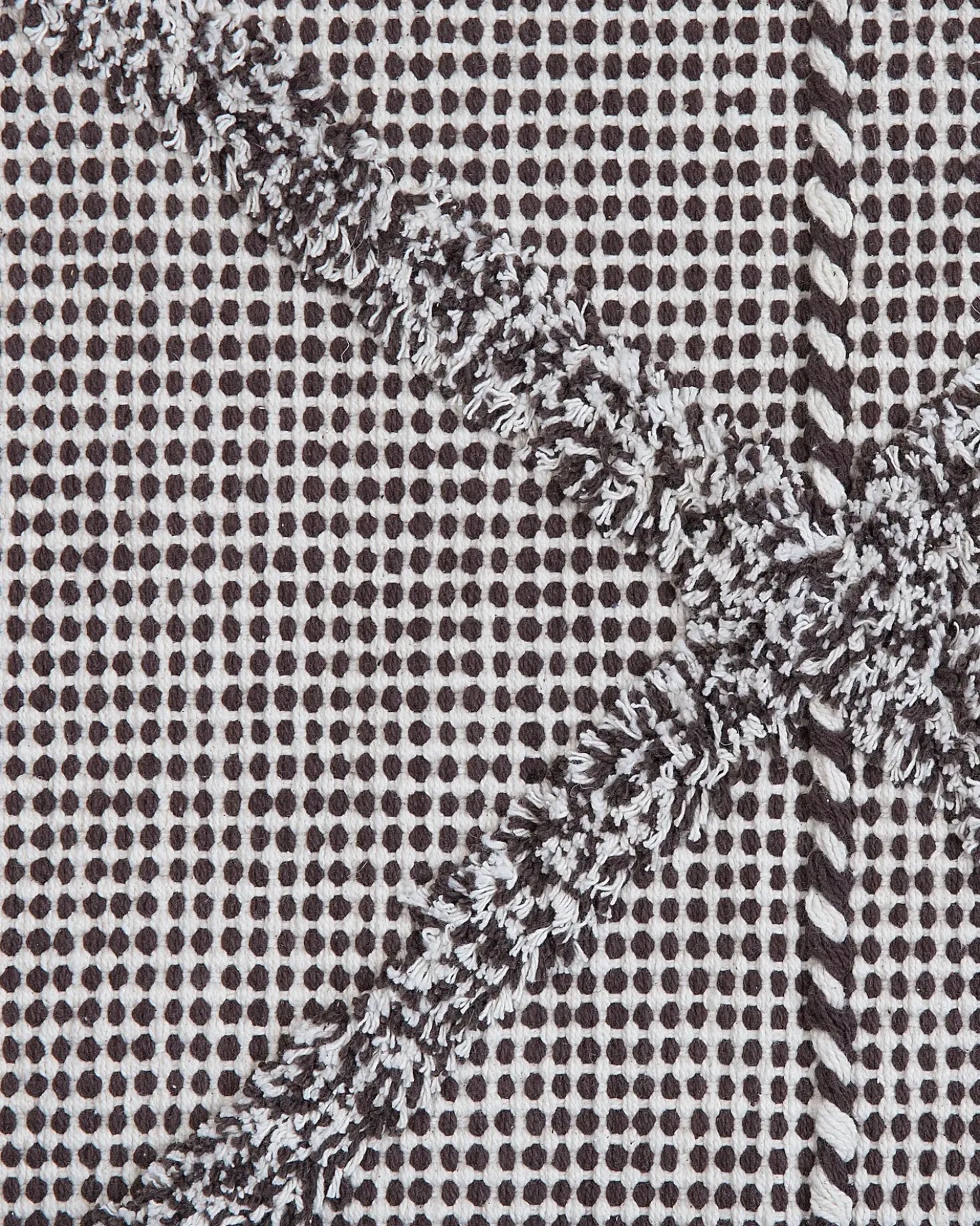 Gulvtæppe TUZLA Brun 140 x 200 cm Bomuld