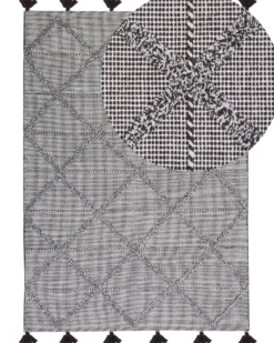 Gulvtæppe TUZLA Brun 140 x 200 cm Bomuld
