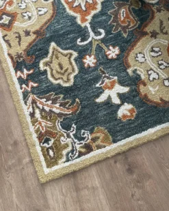 Gulvtæppe UMURLU Multifarvet 140 x 200 cm Uld