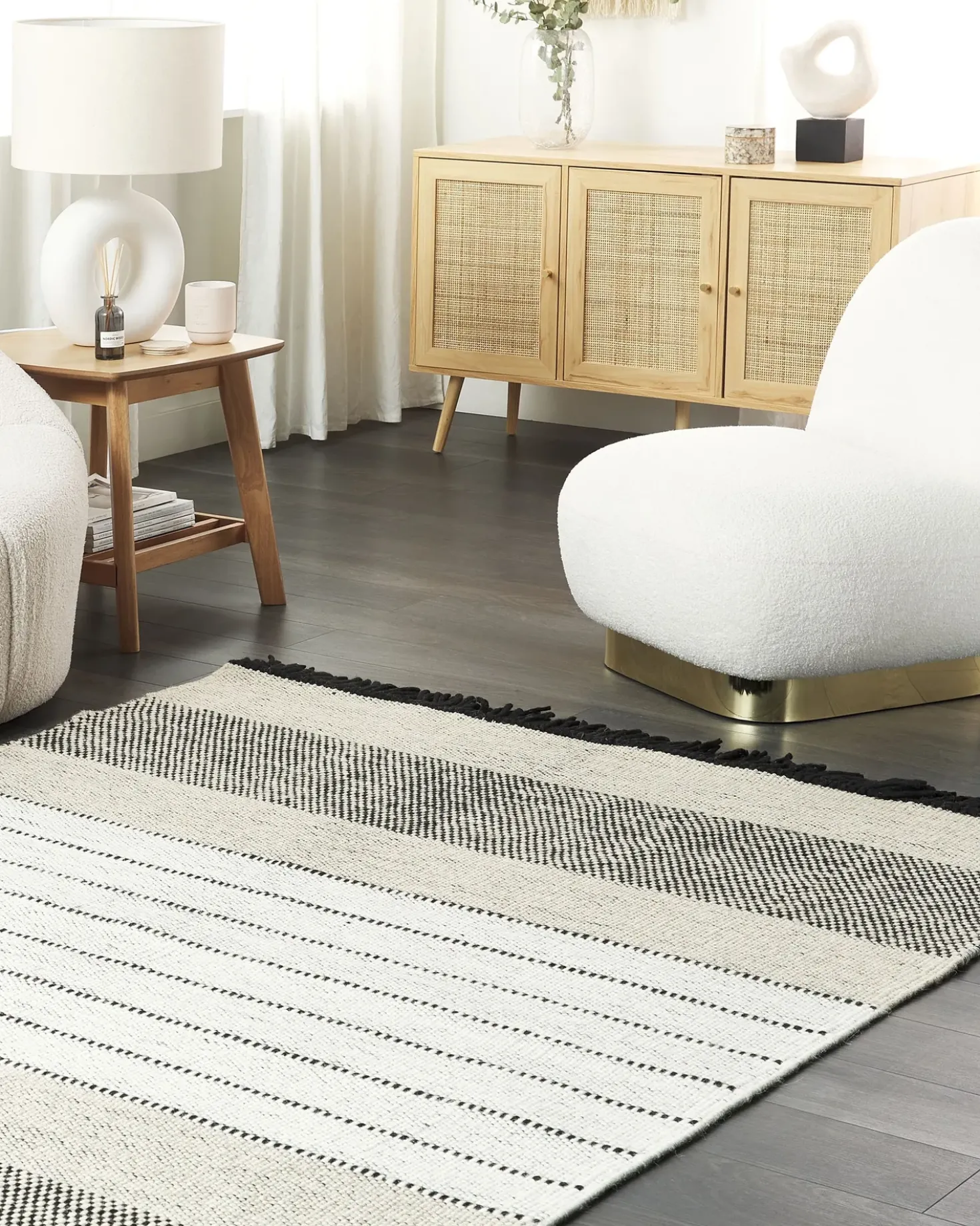 Gulvtæppe YAZLIK Beige 160 x 230 cm Uld