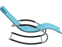 Gyngeliggestol CARANO Metal Turkis