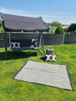 Gyngesofa BOGART Metal Sort