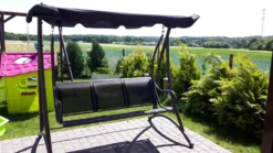 Gyngesofa BOGART Metal Sort