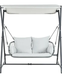 Gyngesofa FIASTRA Metal Lysegrå