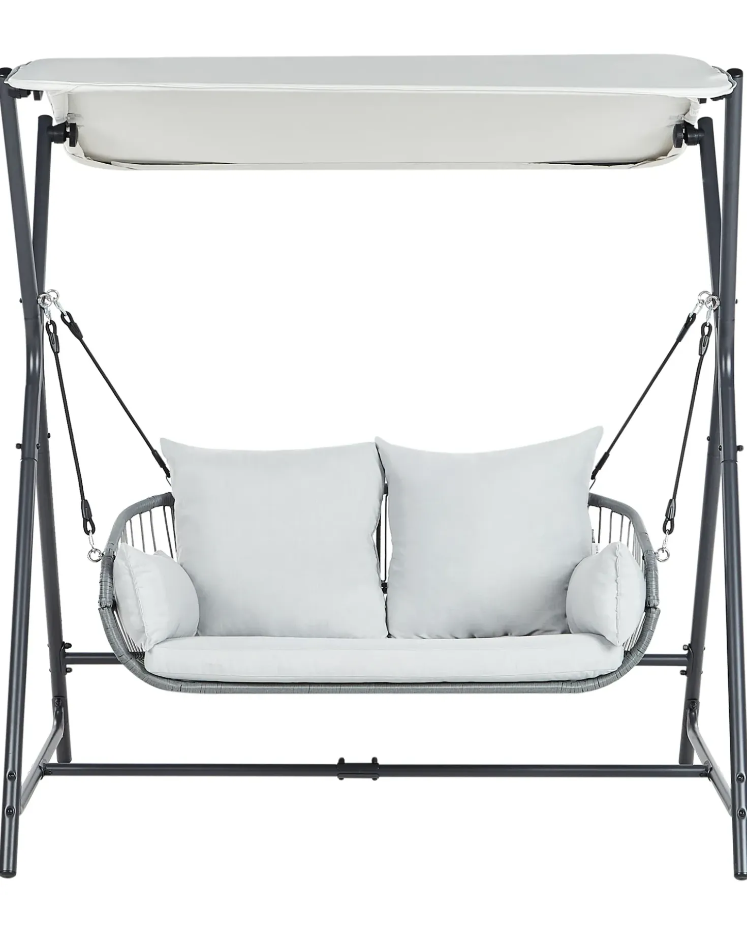 Gyngesofa FIASTRA Metal Lysegrå