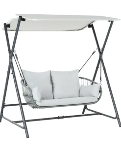 Gyngesofa FIASTRA Metal Lysegrå