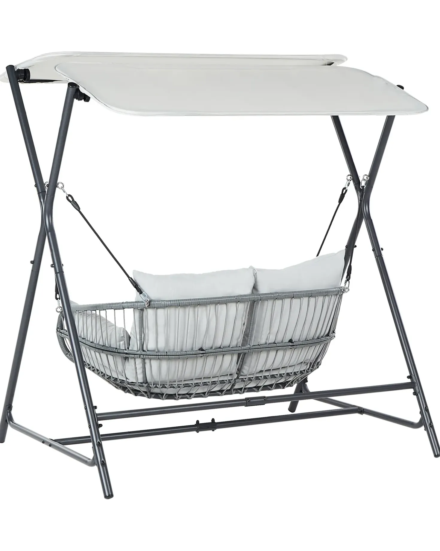 Gyngesofa FIASTRA Metal Lysegrå