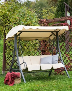Gyngesofa GARBO Metal Beige