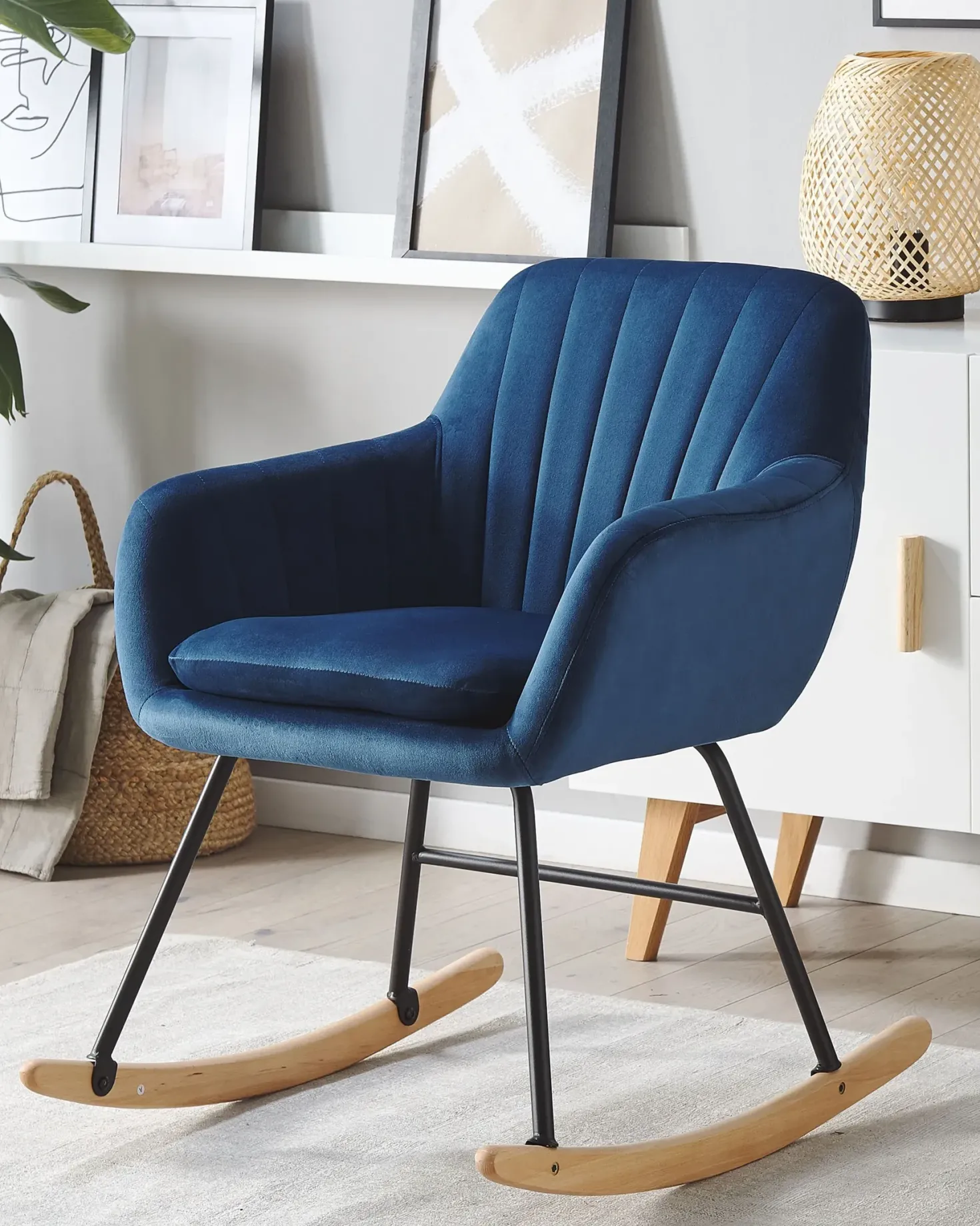 Gyngestol LIARUM Velour Navy Blå
