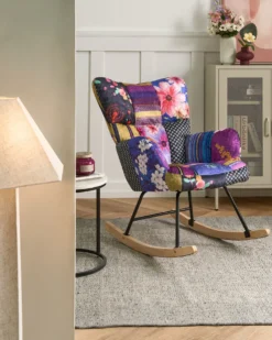 Gyngestol OULU Velour Multifarvet