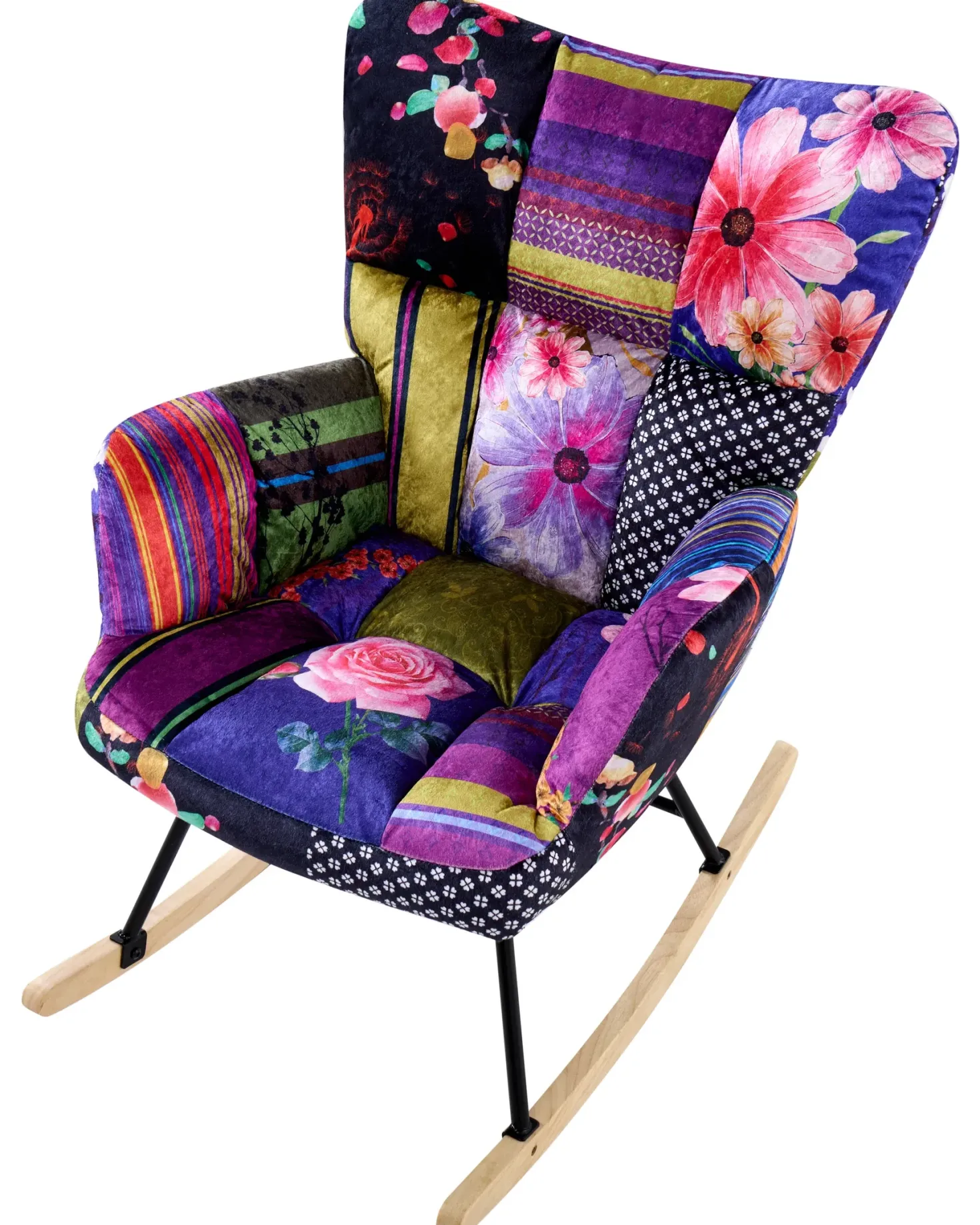 Gyngestol OULU Velour Multifarvet