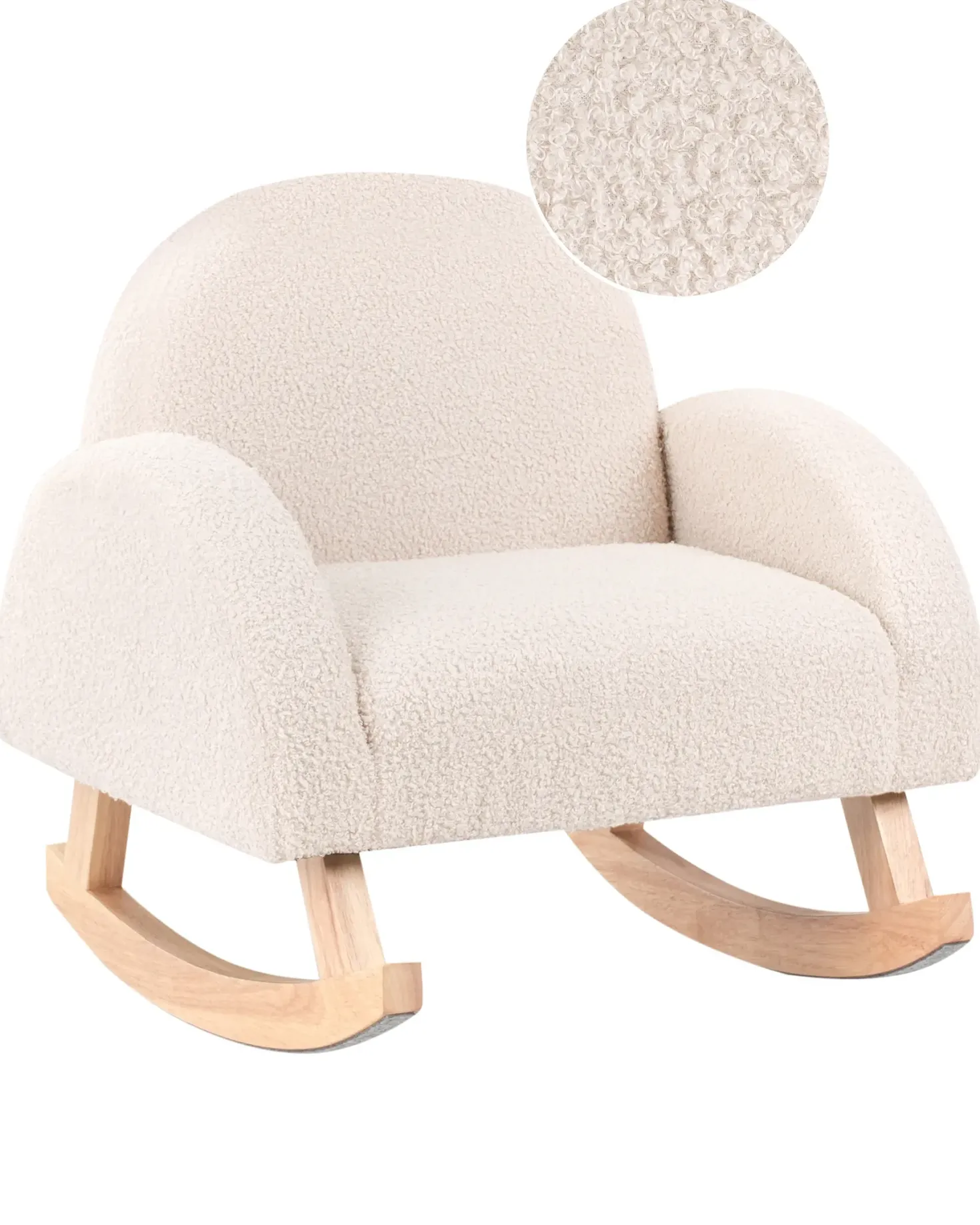 Gyngestol til børn HUG Boucle Lys Beige