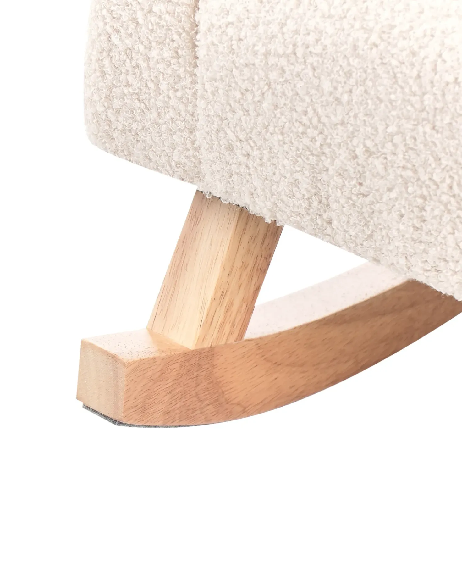 Gyngestol til børn HUG Boucle Lys Beige