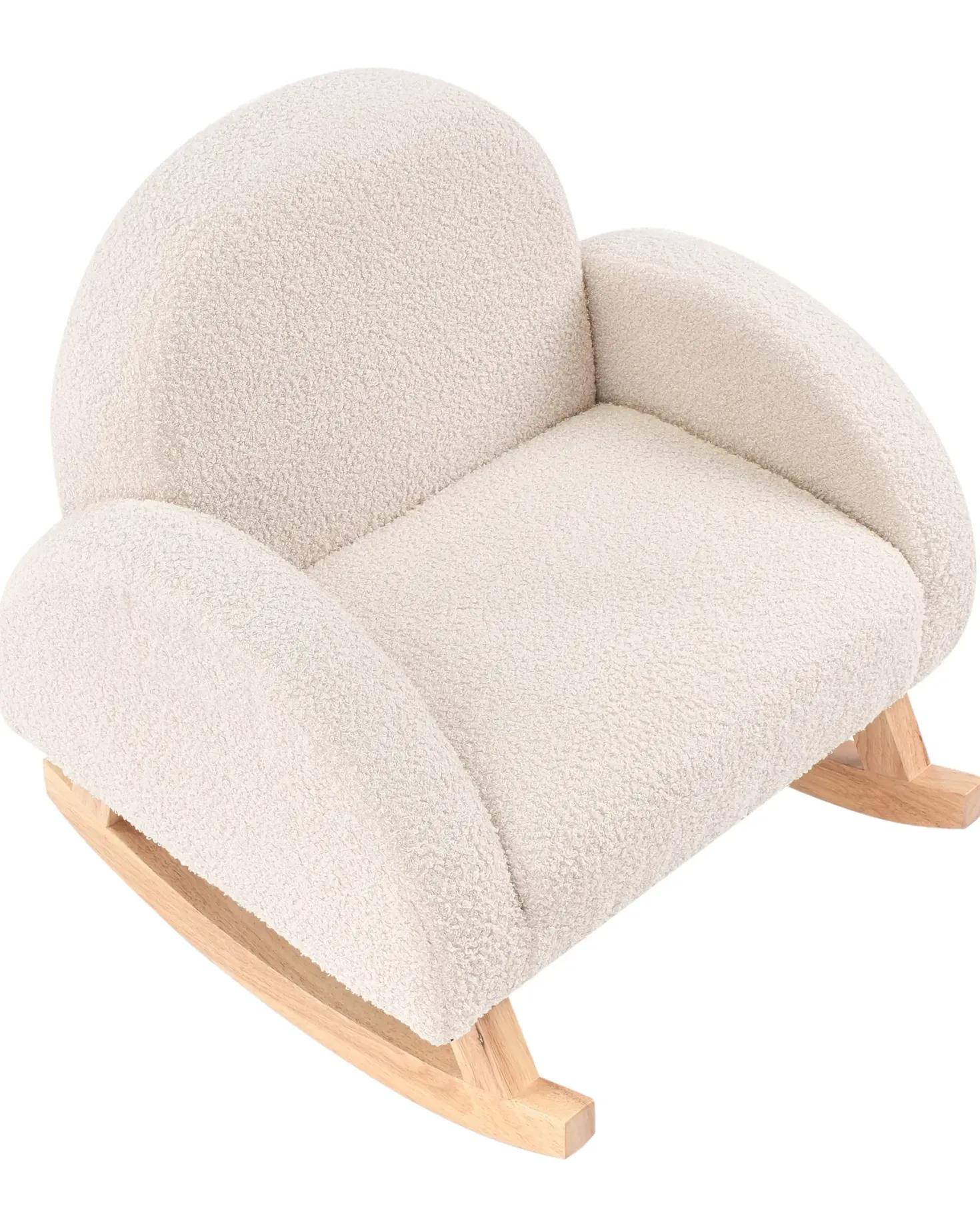 Gyngestol til børn HUG Boucle Lys Beige
