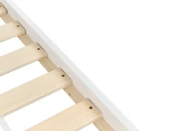 Halvhøj seng Fyretræ STAPLE 90 x 200 cm Med en rutsjebane Hvid