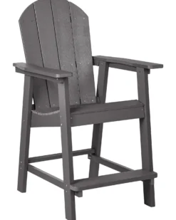 Have barstol ADIRONDACK Syntetisk materiale Mørkegrå