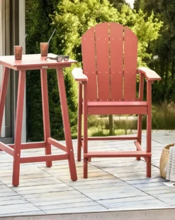 Have barstol ADIRONDACK Syntetisk materiale Rød