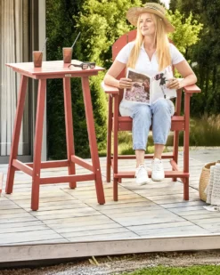 Have barstol ADIRONDACK Syntetisk materiale Rød