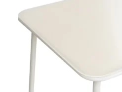 Havebord CARAVINO 160 cm 90 cm Metal Lys Beige