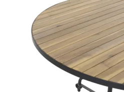 Havebord LASCARI 120 cm 120 cm Akacietræ Lysebrun