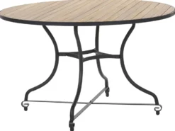 Havebord LASCARI 120 cm 120 cm Akacietræ Lysebrun
