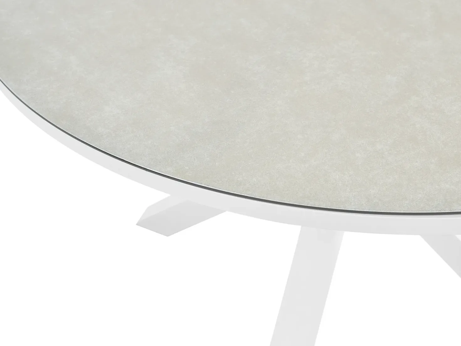Havebord MALETTO 120 cm 120 cm Glas Brungrå