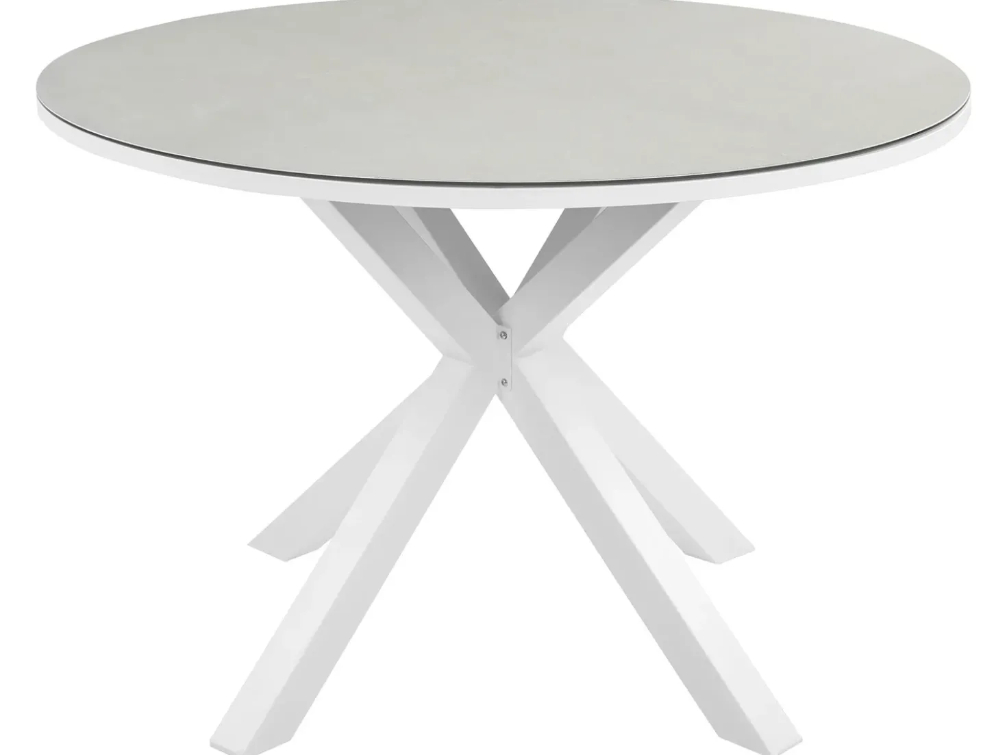 Havebord MALETTO 120 cm 120 cm Glas Brungrå