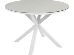 Havebord MALETTO 120 cm 120 cm Glas Brungrå