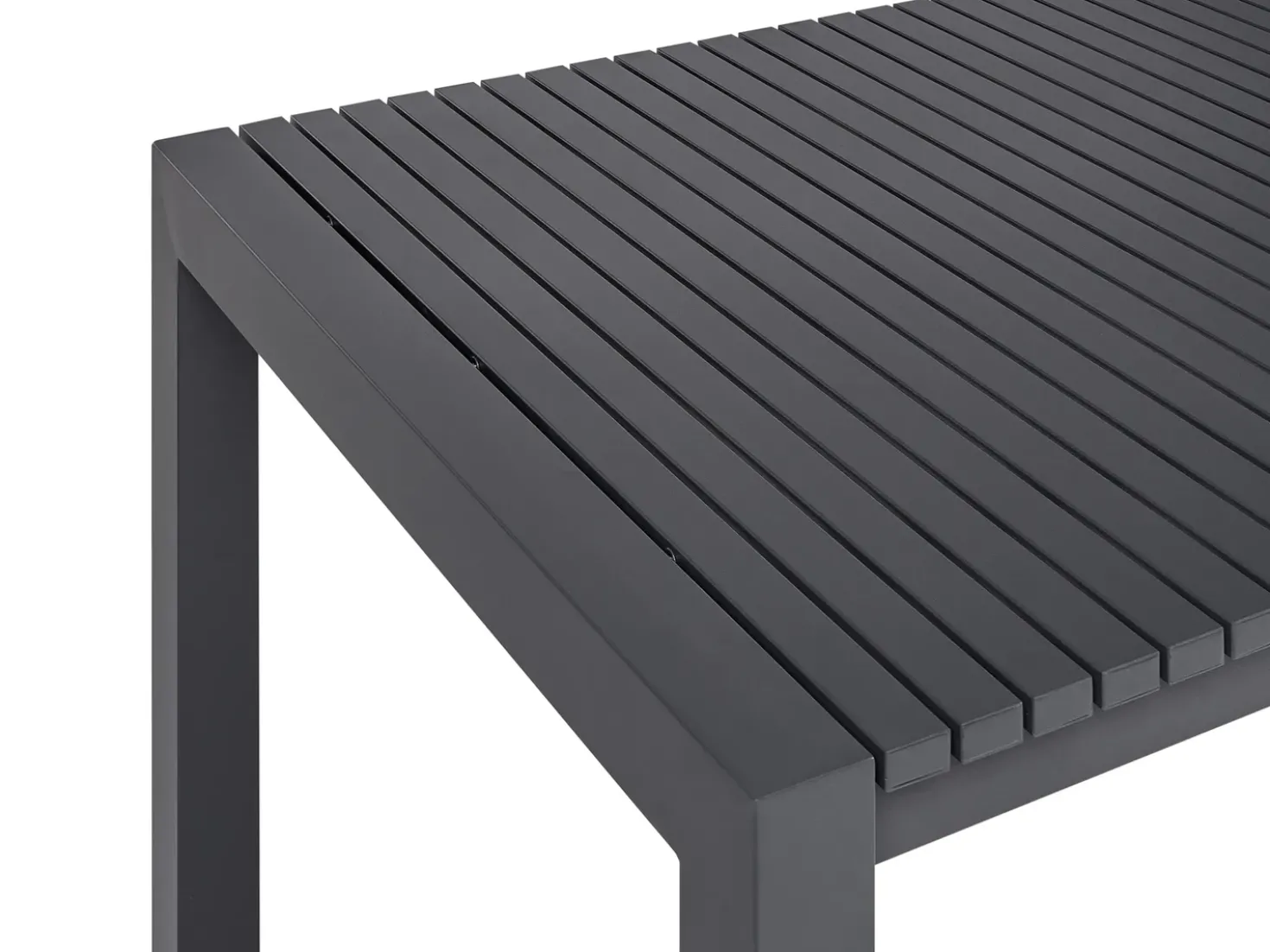 Havebord med udtræk ARDESIO 160/220 cm 90 cm Metal Mørkegrå