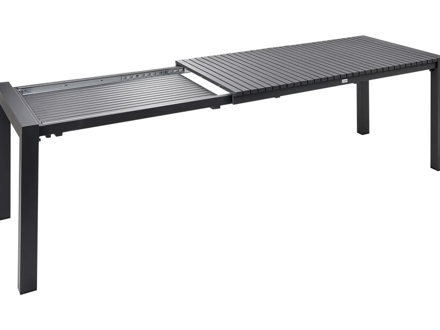 Havebord med udtræk ARDESIO 160/220 cm 90 cm Metal Mørkegrå