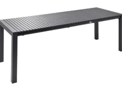 Havebord med udtræk ARDESIO 160/220 cm 90 cm Metal Mørkegrå