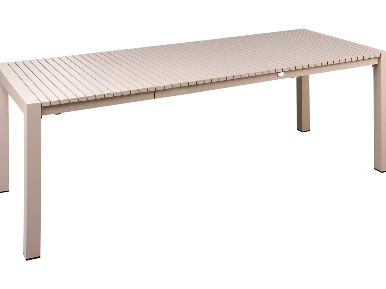 Havebord med udtræk ARDESIO 160/220 cm 90 cm Metal Sand Beige