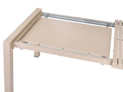 Havebord med udtræk ARDESIO 160/220 cm 90 cm Metal Sand Beige